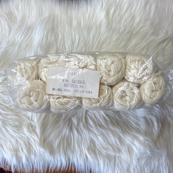 Lot of 10 Sears Sayelle Yarn - Picture 2 of 4